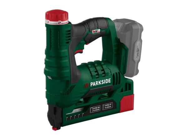 Parkside 20V Cordless Nail Gun/Tacker - Bare Unit