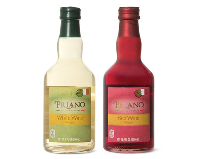 Priano White or Red Wine Vinegar or Balsamic Vinegar