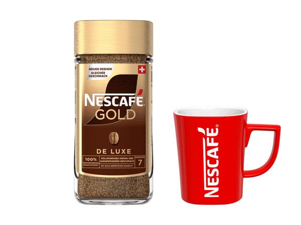 Nescafé Gold de Luxe, avec tasse