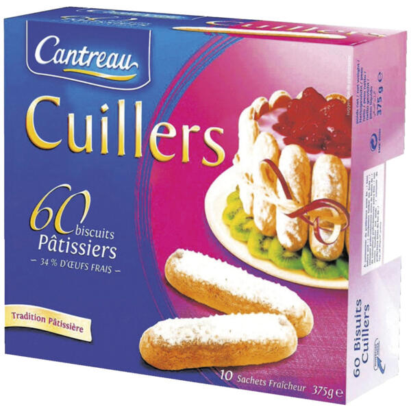 60 biscuits cuillers