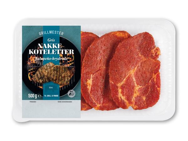 Krydrede nakkekoteletter