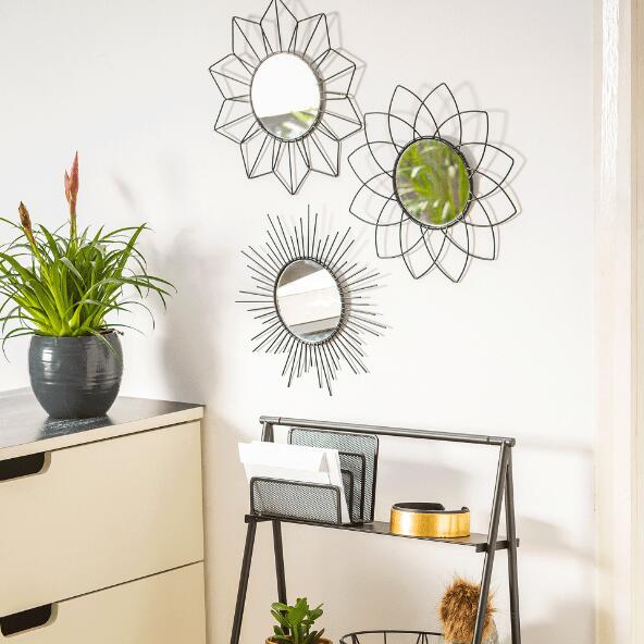 LIVING ART(R) 				Miroirs décoratifs, 3 pcs