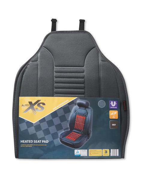 Auto XS Grey Heatable Car Seat Pads