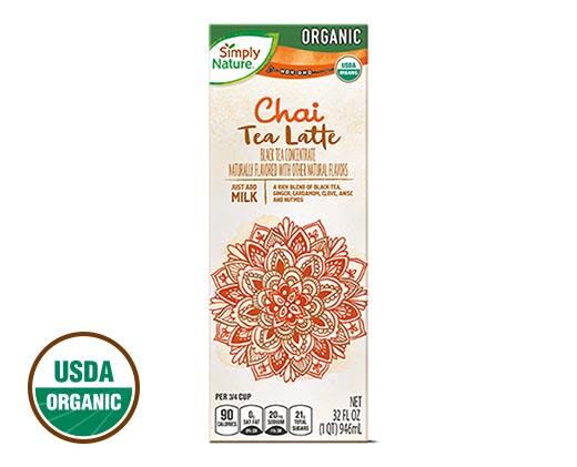 Simply Nature 
 Organic Tea Latte Concentrate Assorted Varieties