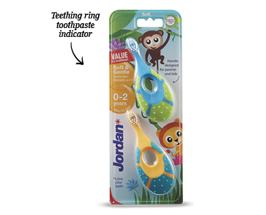 BABY TOOTHBRUSHES 0-2 YEARS 2PK