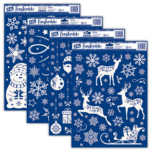Winterliche Wand- und Fensterdeko