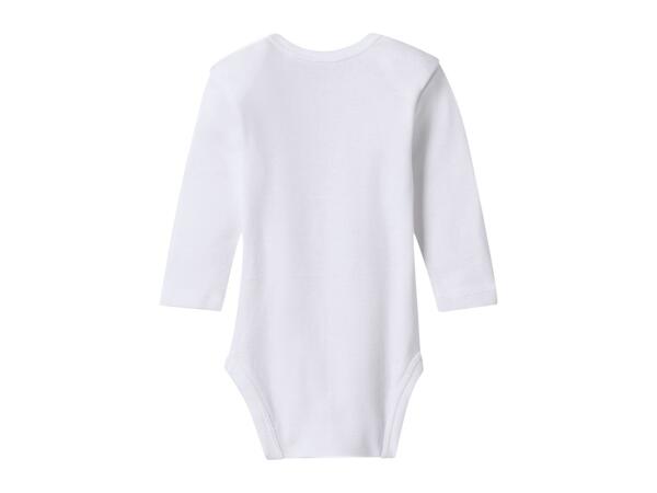Lupilu Beige Baby Long-Sleeve Bodysuits - 3 Pack