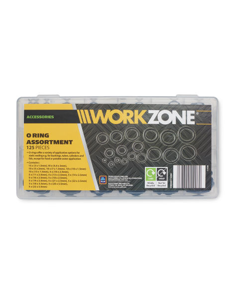 125 Piece  O-Ring Assortment