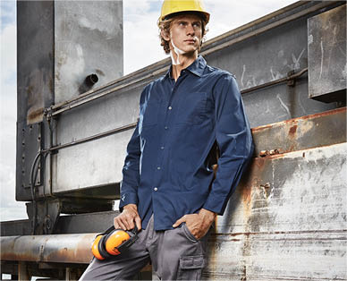 Mens Long Sleeve Work Shirt
