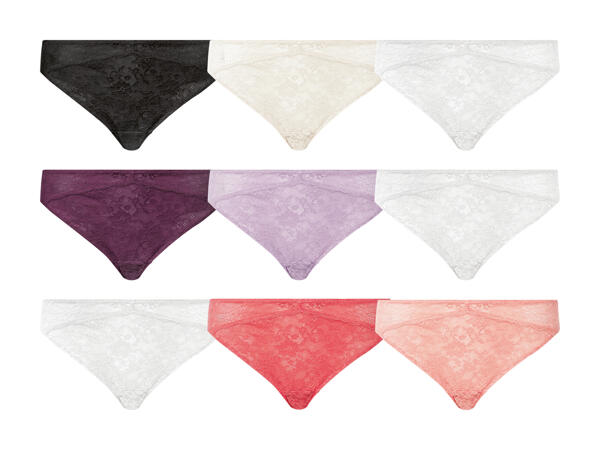 ESMARA LINGERIE(R) Blondetrusser 3-pak