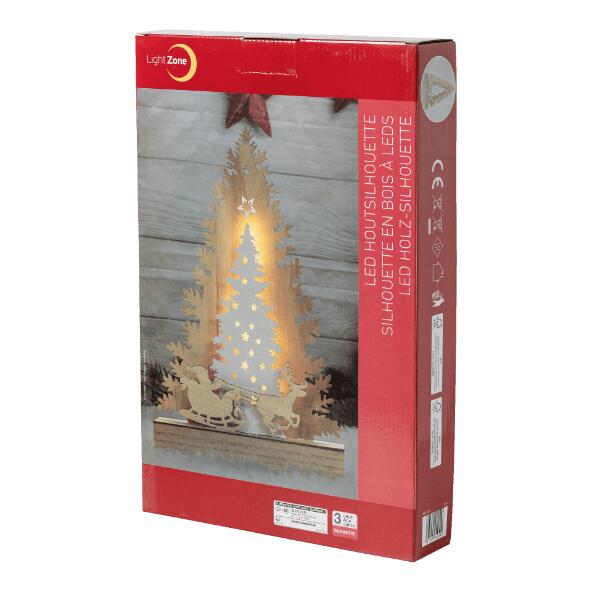 LIGHT ZONE(R) 				Houten ledfiguur