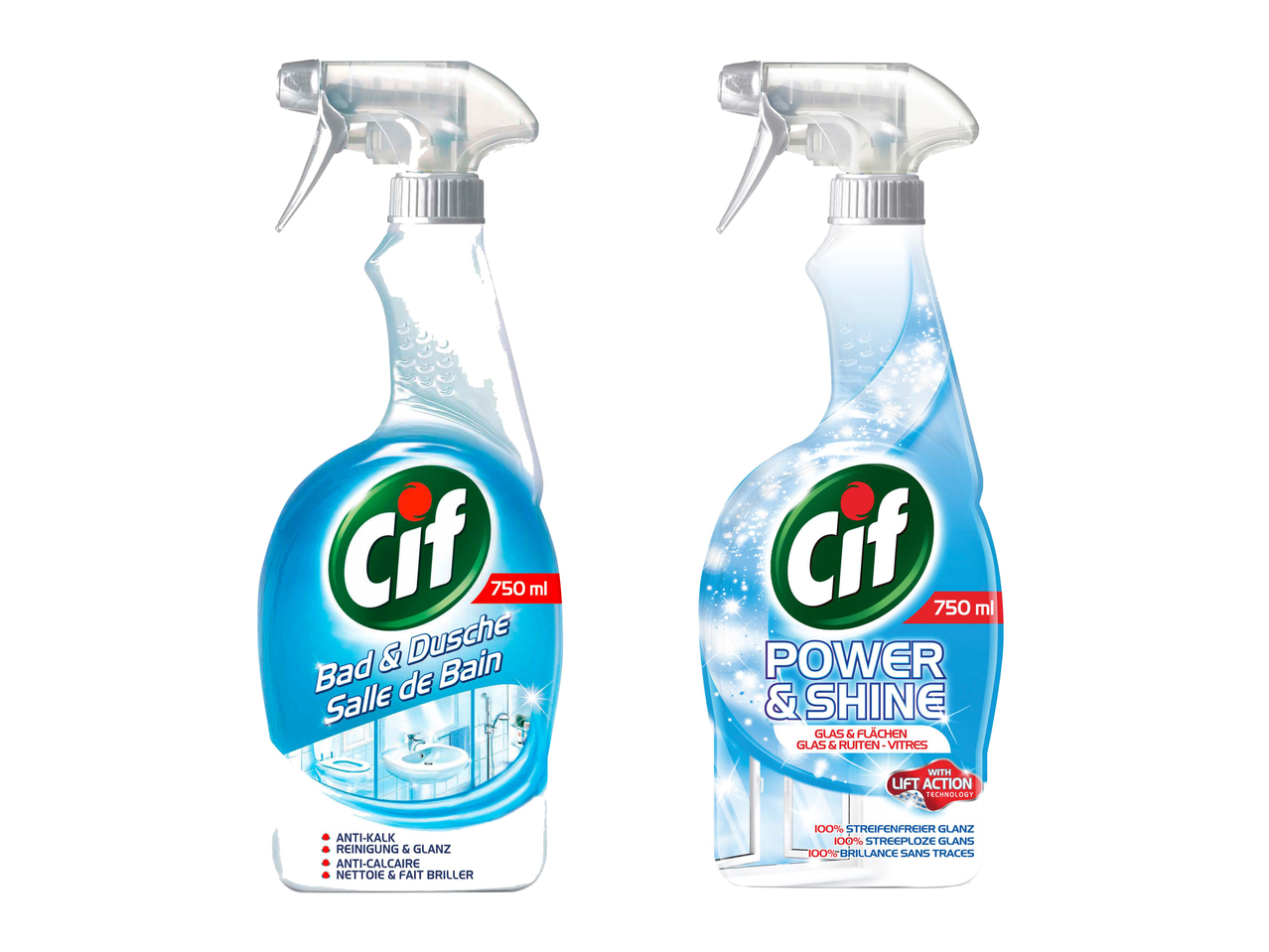 Nettoyant pour salle de bains/ vitres Cif