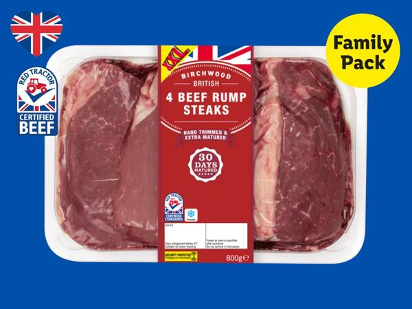Birchwood 4 British Beef Rump Steaks