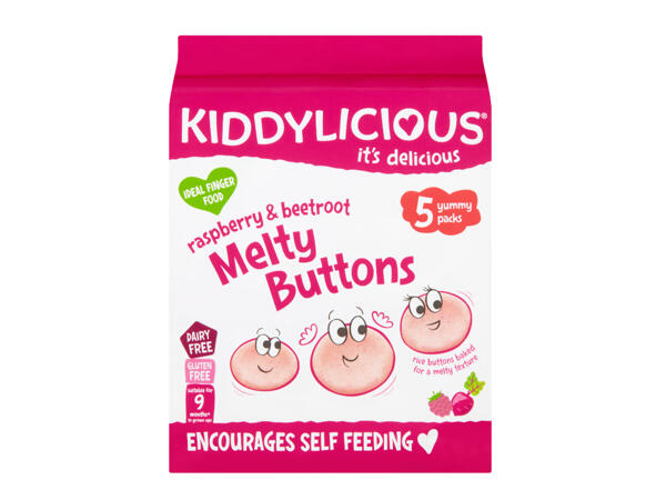 Kiddylicious Raspberry & Beetroot Melty Buttons - Lidl - Great Britain ...