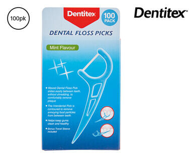 Dentitex Disposable Dental Floss Picks 100pk