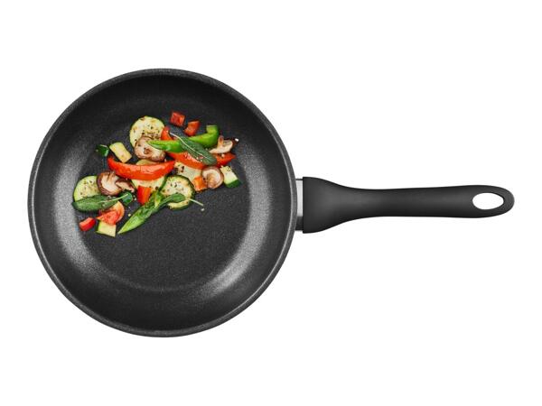 Livarno Home 24cm Stainless Steel Frying Pan with Non-Stick Coating