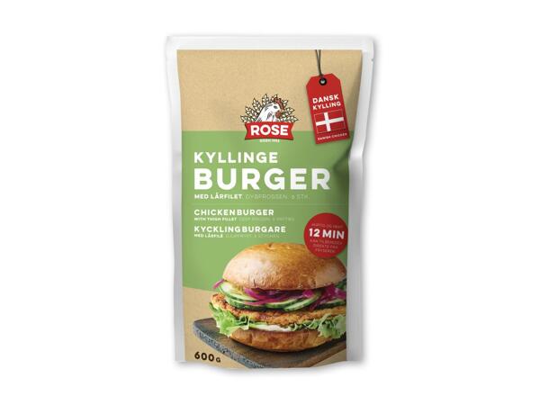 ROSE Kyllingeburger eller -strimler