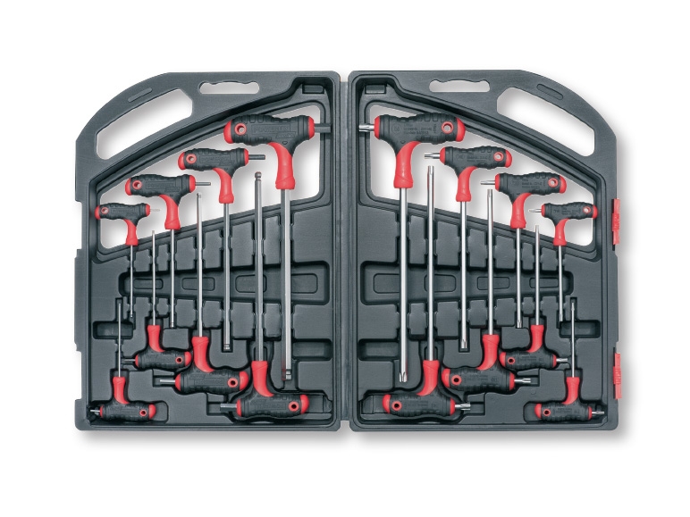 Powerfix 16 piece T-Handle Hex Star Key Set