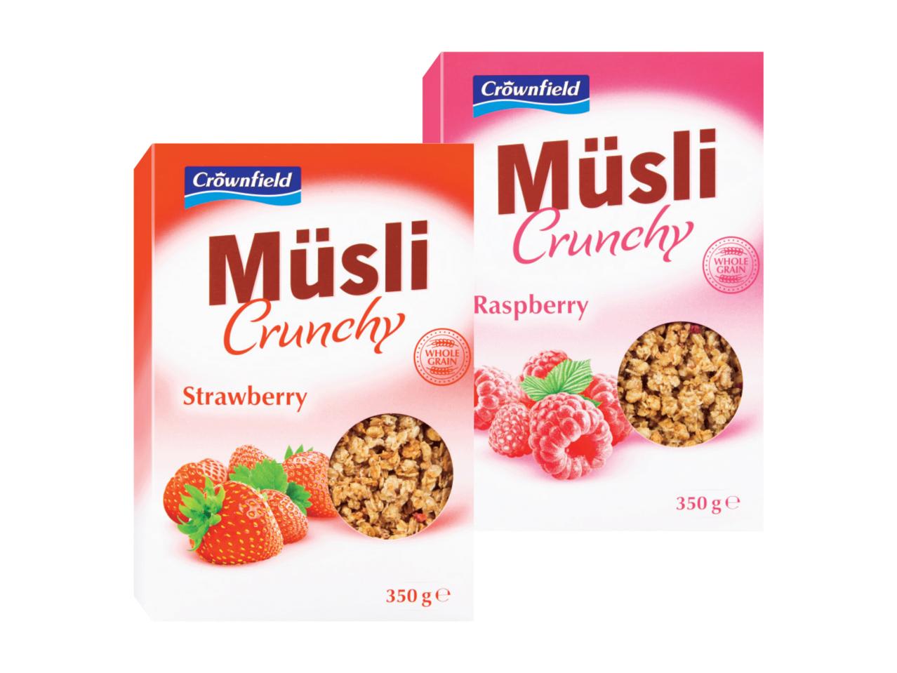 CROWNFIELD Muesli Strawberry/ Raspberry