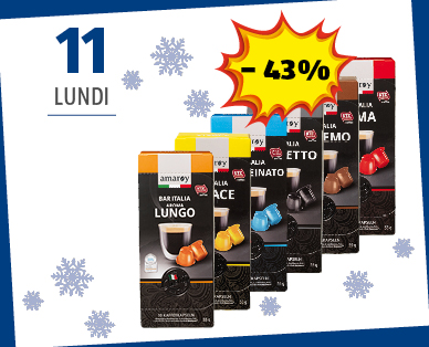 Capsules de café compatibles avec les machines Nespresso AMAROY