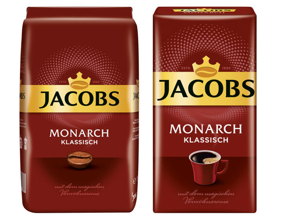 Jacobs Monarch gemahlen oder ganze Bohne