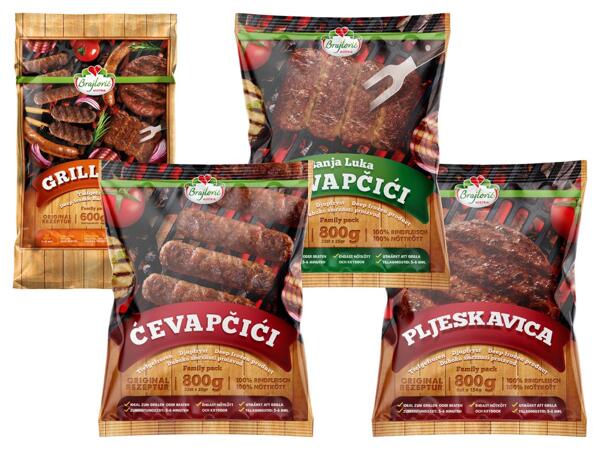 Ćevapčići, Pljeskavica oder Grill Mix