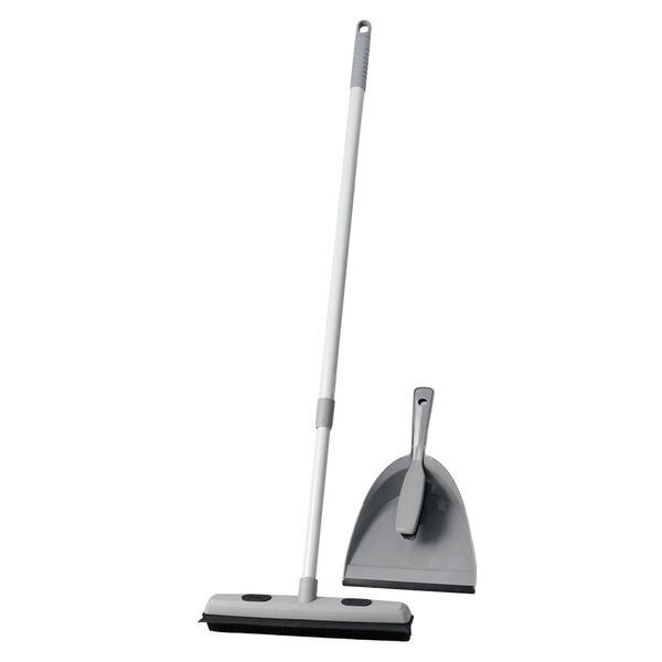 Easy Home Gray Rubber Broom