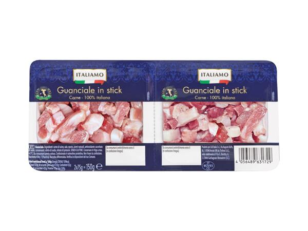 Guanciale in stick