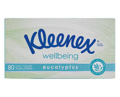 Kleenex Eucalpytus Tissues 3ply 80pk