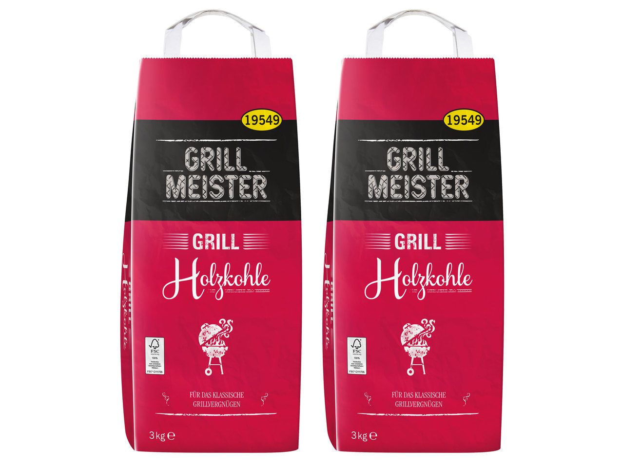 GRILLMEISTER Grillholzkohle