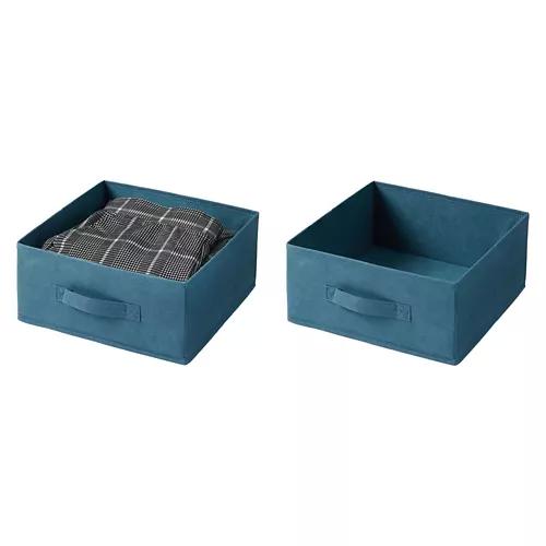 2 Pack Large Collapsible Storage Boxes, Blue