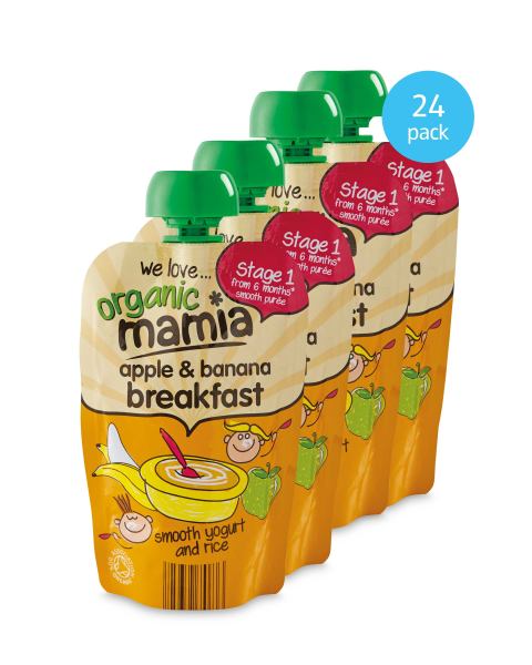 Apple and Banana Breakfast Pouches