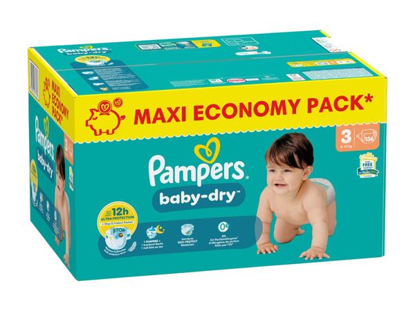 Couches Pampers baby-dry pack maxi taille 3