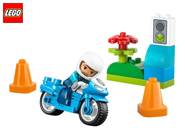 LEGO(R) Duplo Blue Police Motorcycle Play Set