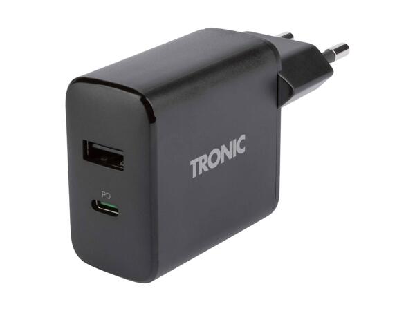 TRONIC(R) Dobbelt USB-oplader