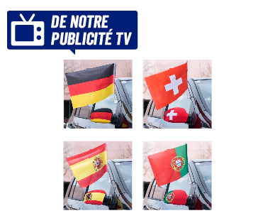 Fanions Coupe du Monde pour voiture/rétroviseur CRANE(R)