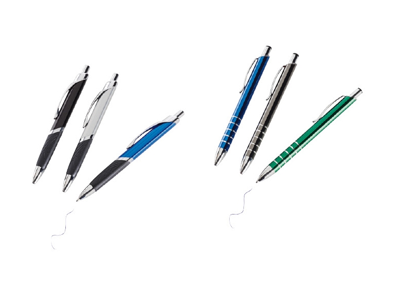 Stylos à bille en métal, lot de