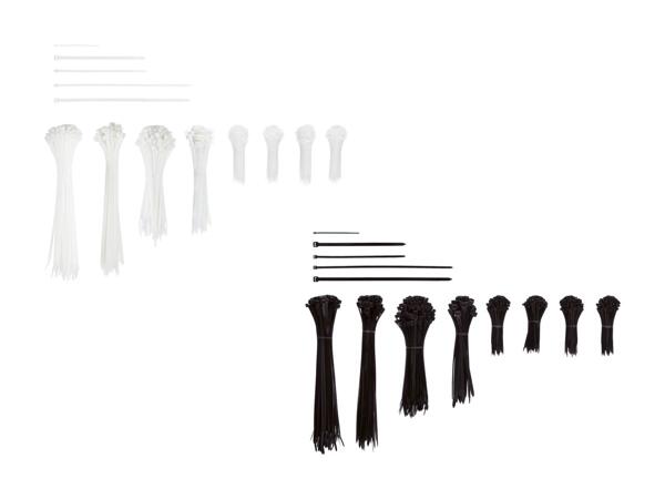 Set de serre-câbles XXL, 1000 pièces