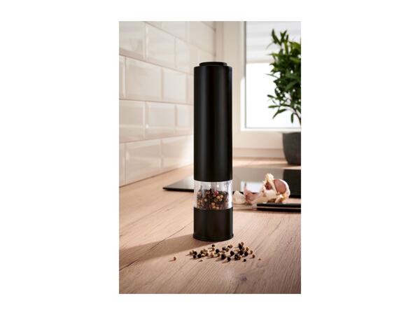 SILVERCREST Black Electric Salt or Pepper Mill