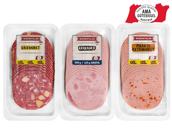 3-fach Aufschnitt 500 g + 125 g gratis