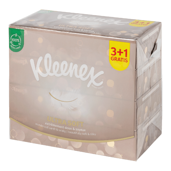 KLEENEX(R) 				Zakdoekjes, 4-pack