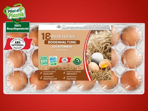 Eier aus Bodenhaltung
