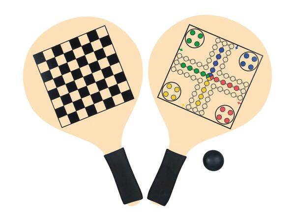 Crivit Beach Bat & Ball Set With Board Games