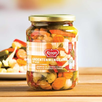 Mélange de légumes en saumure