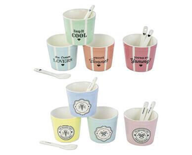 CROFTON(R) 
 LOT DE COUPES À GLACE EN PORCELAINE, 4 PIÈCES