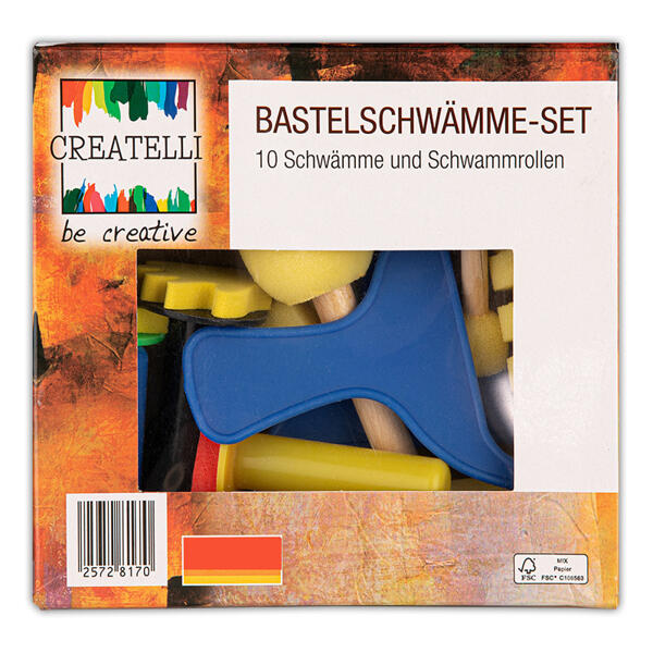 Bastelschwämme-Set 10tlg.