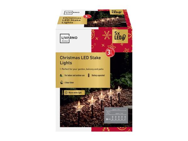 Livarno Home LED Star Stake Lights - 5 Pack