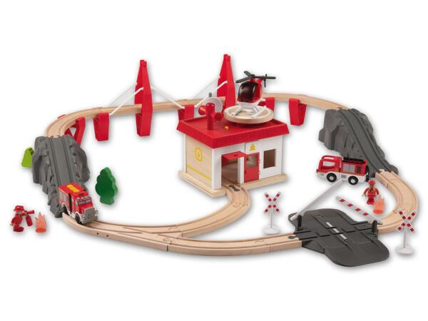 Holz-Eisenbahn-Set „L"