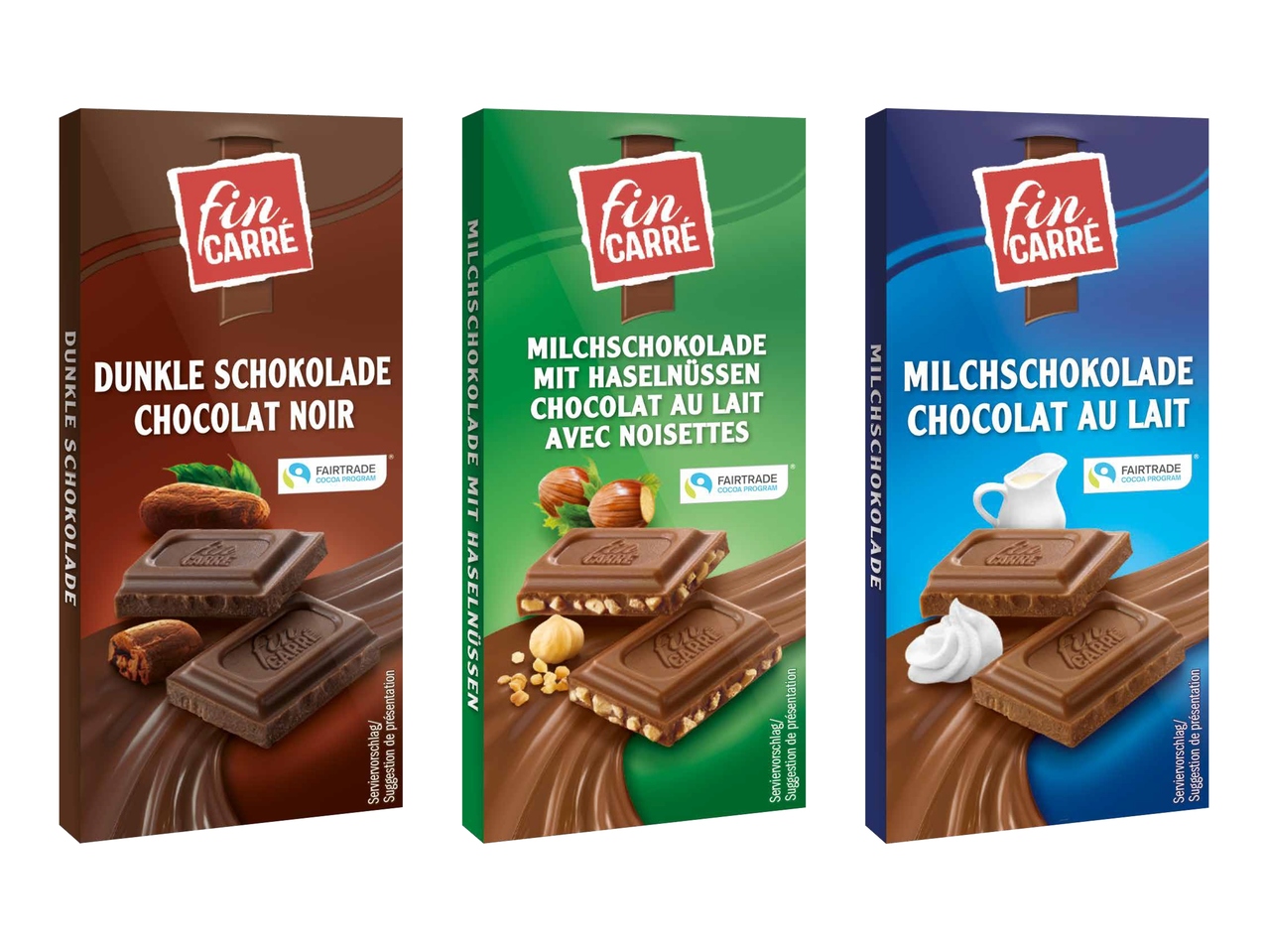 Mini tablettes de chocolat