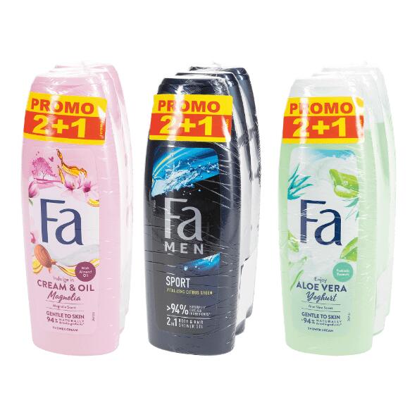 FA(R) Crème douche, 3 pcs
